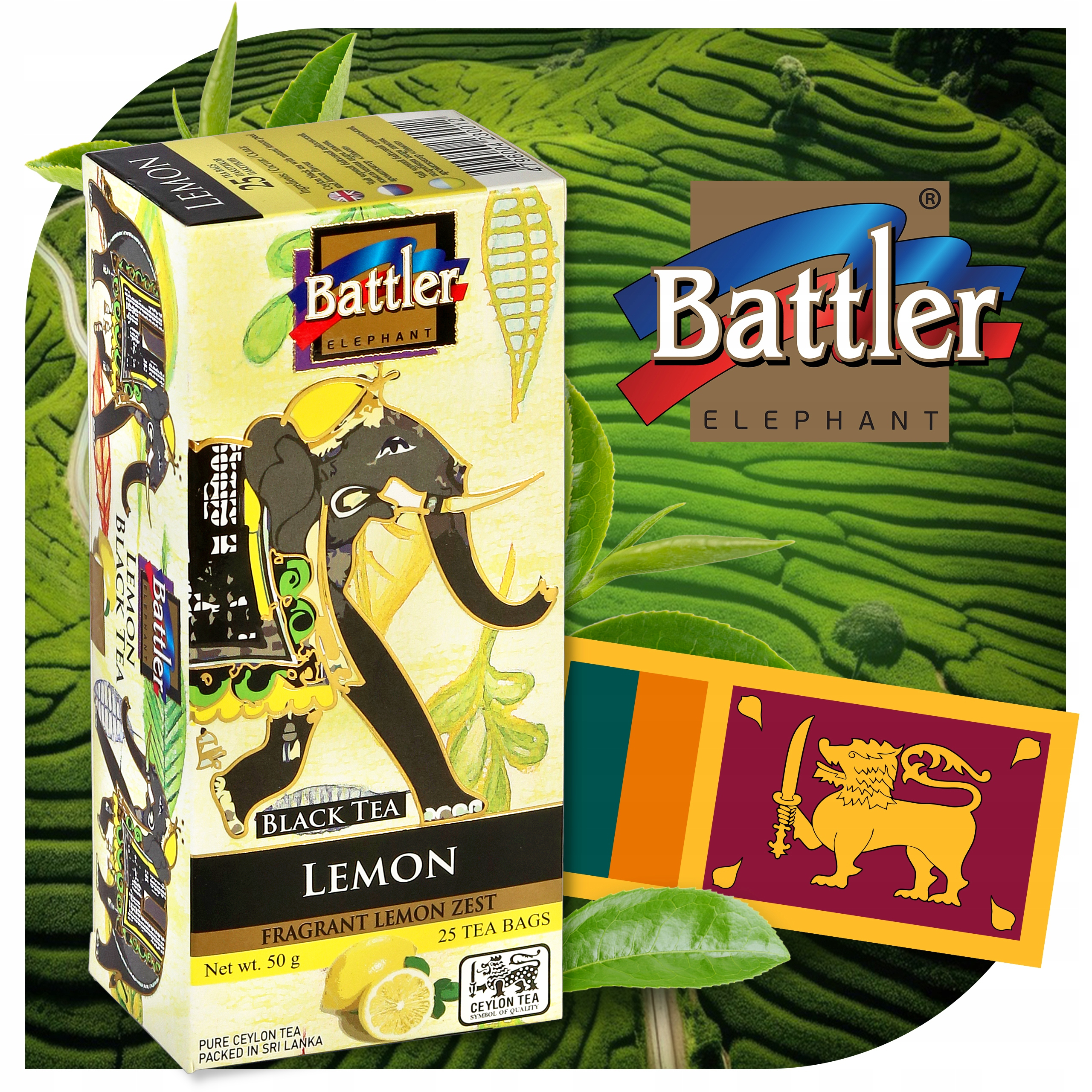 Herbata Battler Original Black 25 szt Lemon