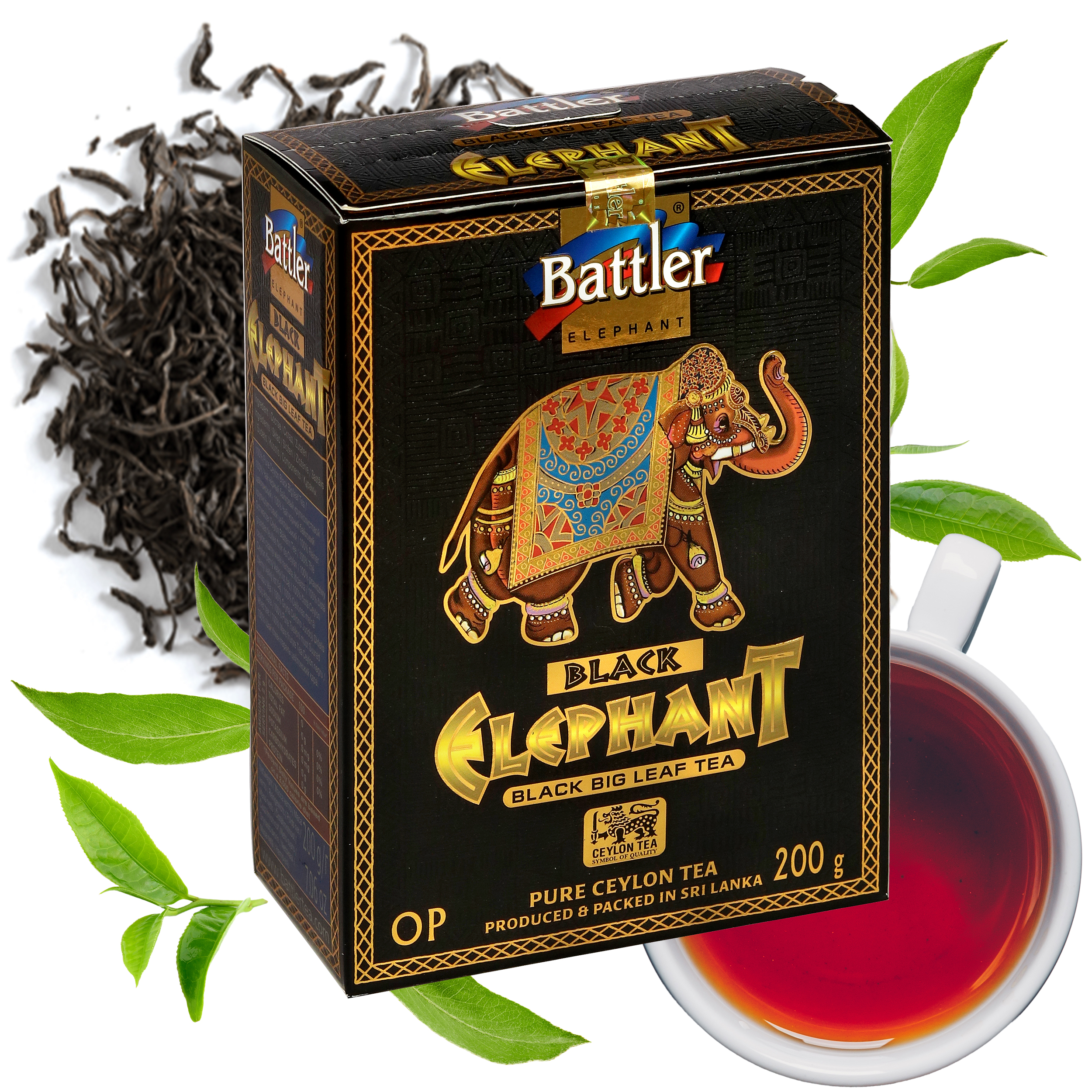 Herbata Battler Ceylon Elephant Black OP kartonik 200g