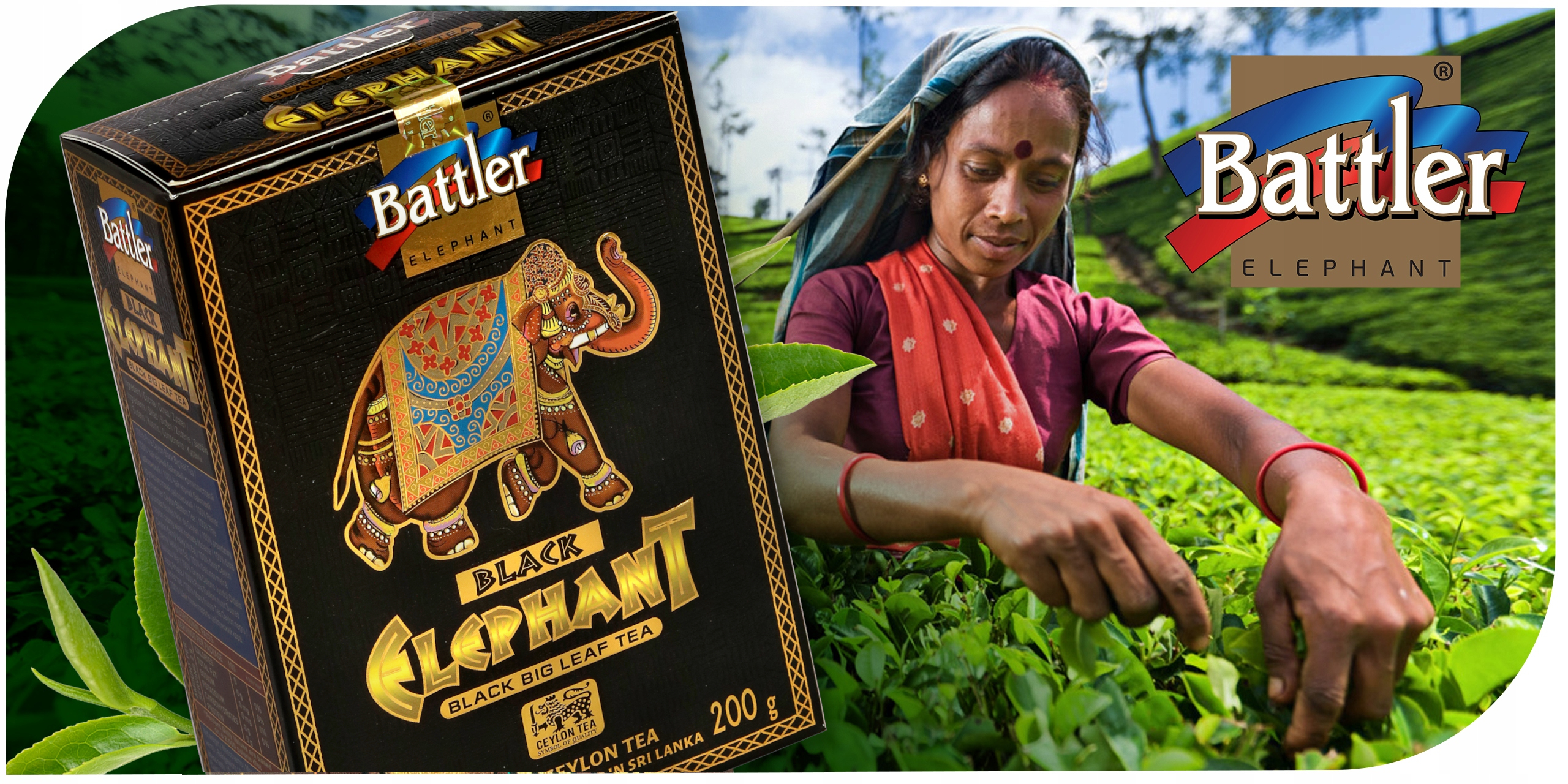Herbata Battler Ceylon Elephant Black OP kartonik 200g