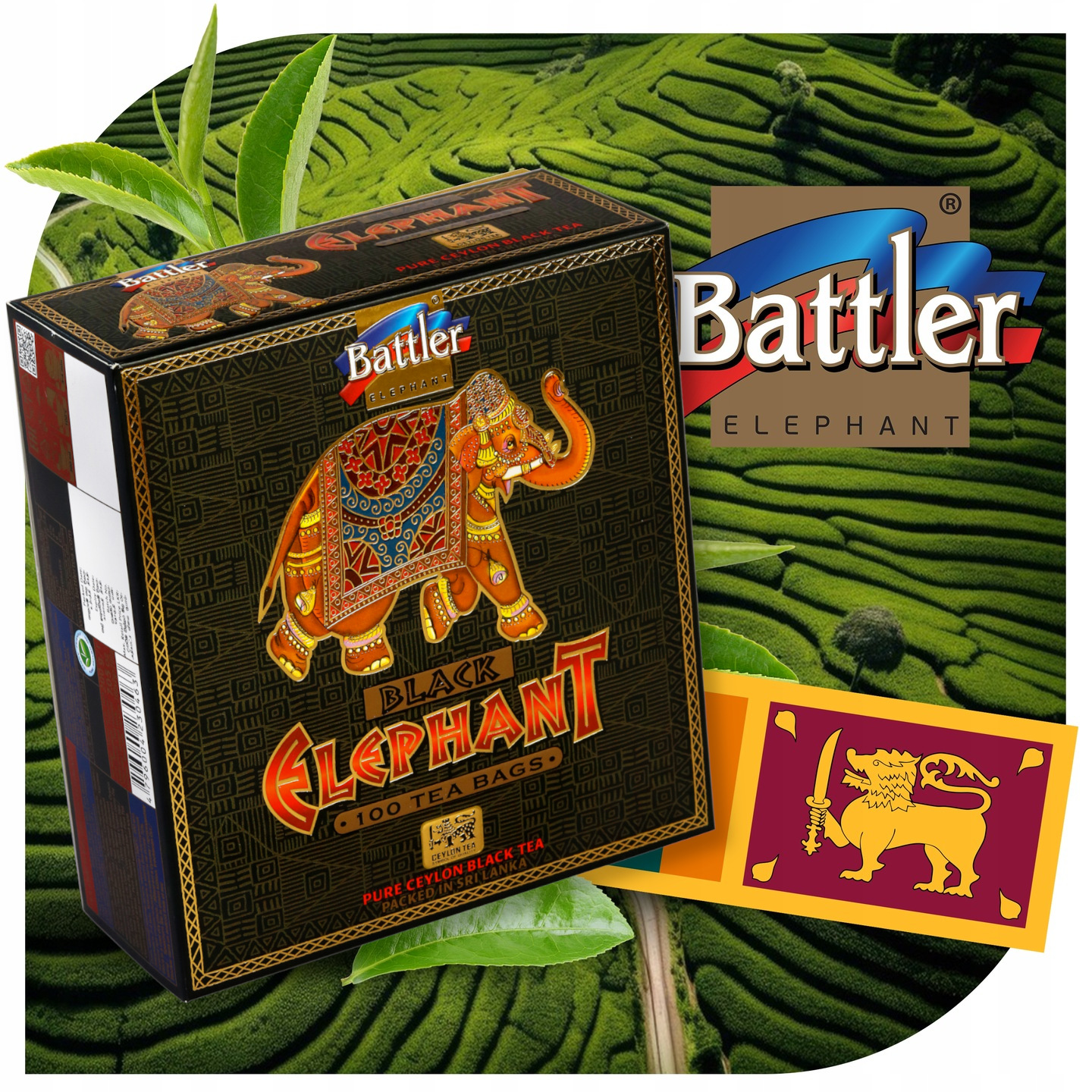 Herbata Battler Ceylon Elephant Black 100 szt