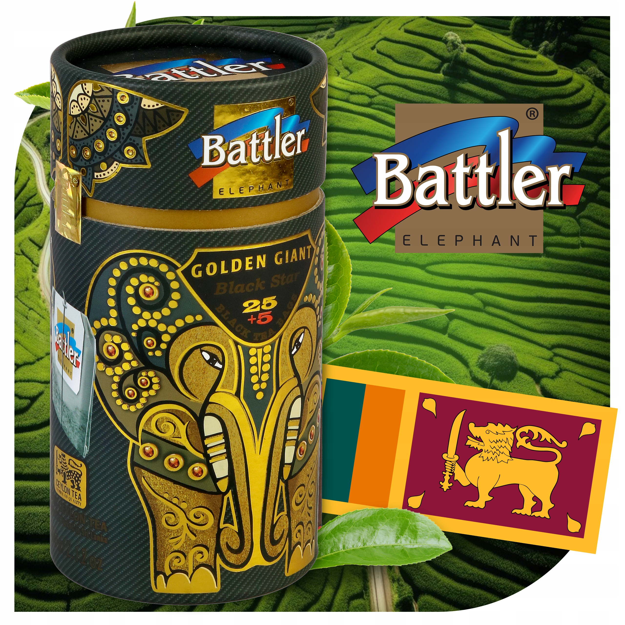 Herbata Battler Golden Giant Black Star 25 szt