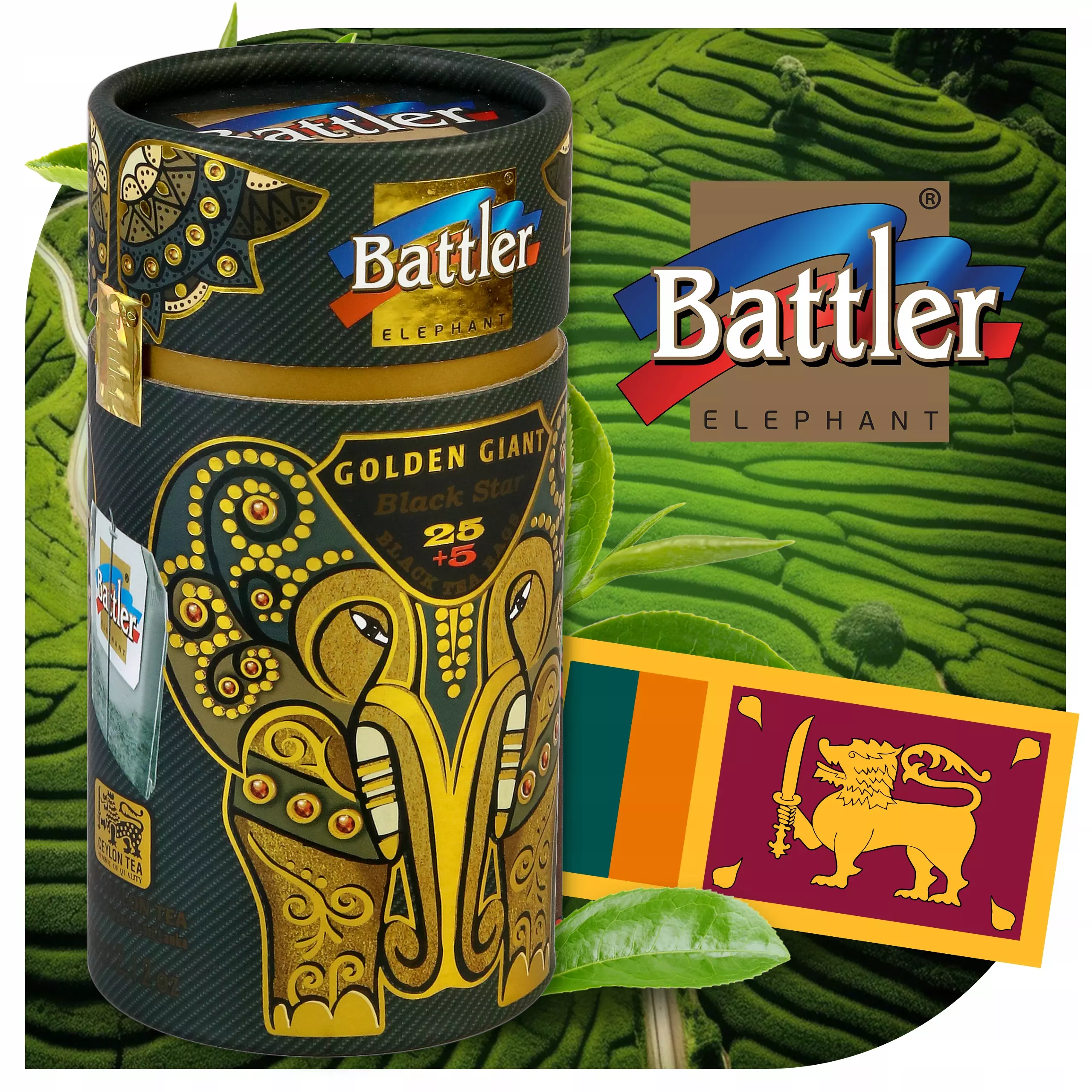 Herbata Battler Golden Giant Black Star 25 szt