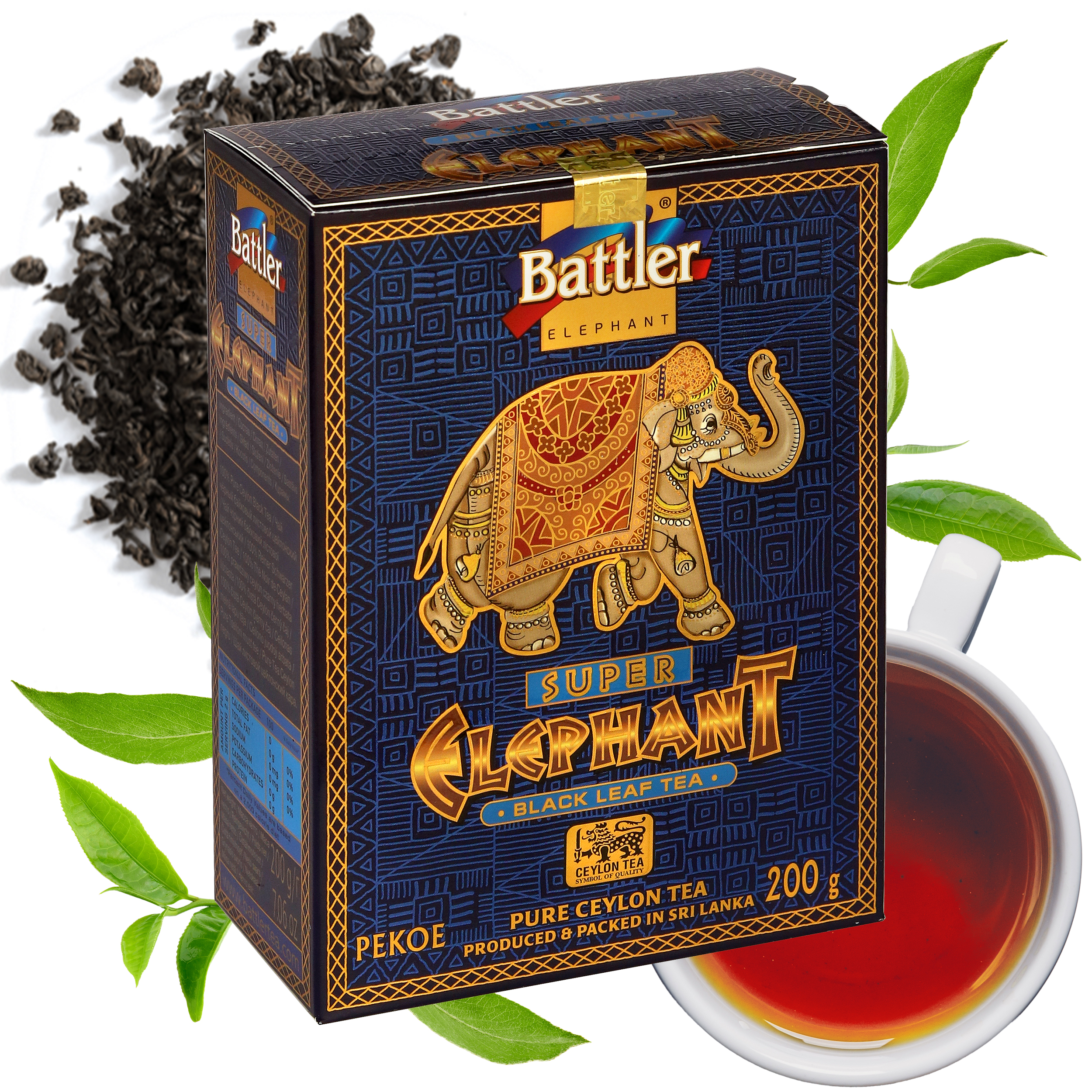 Herbata Battler Ceylon Elephant Super Pekoe kartonik 200g