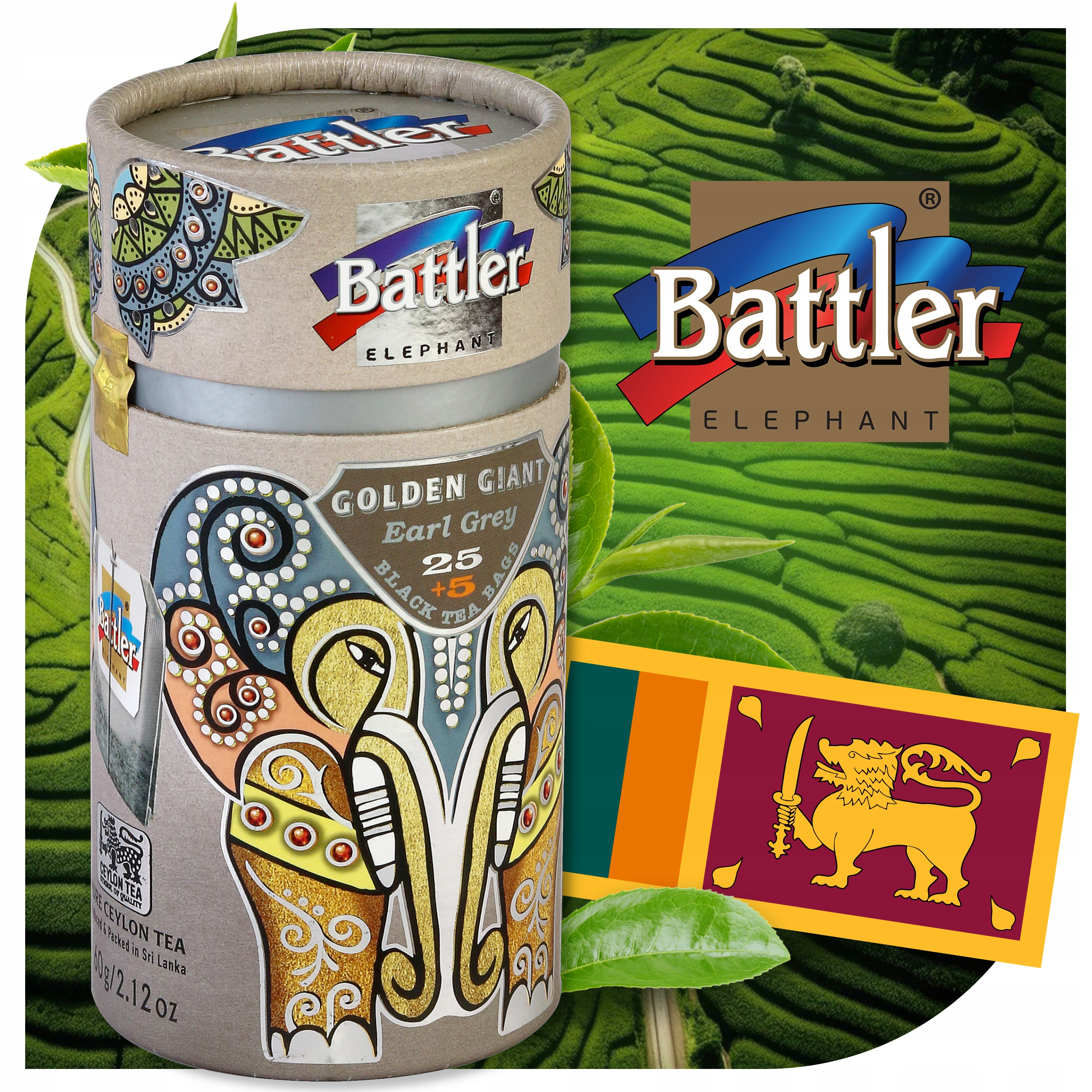 Herbata Battler Golden Giant Silver Star Earl Grey 25+5 szt