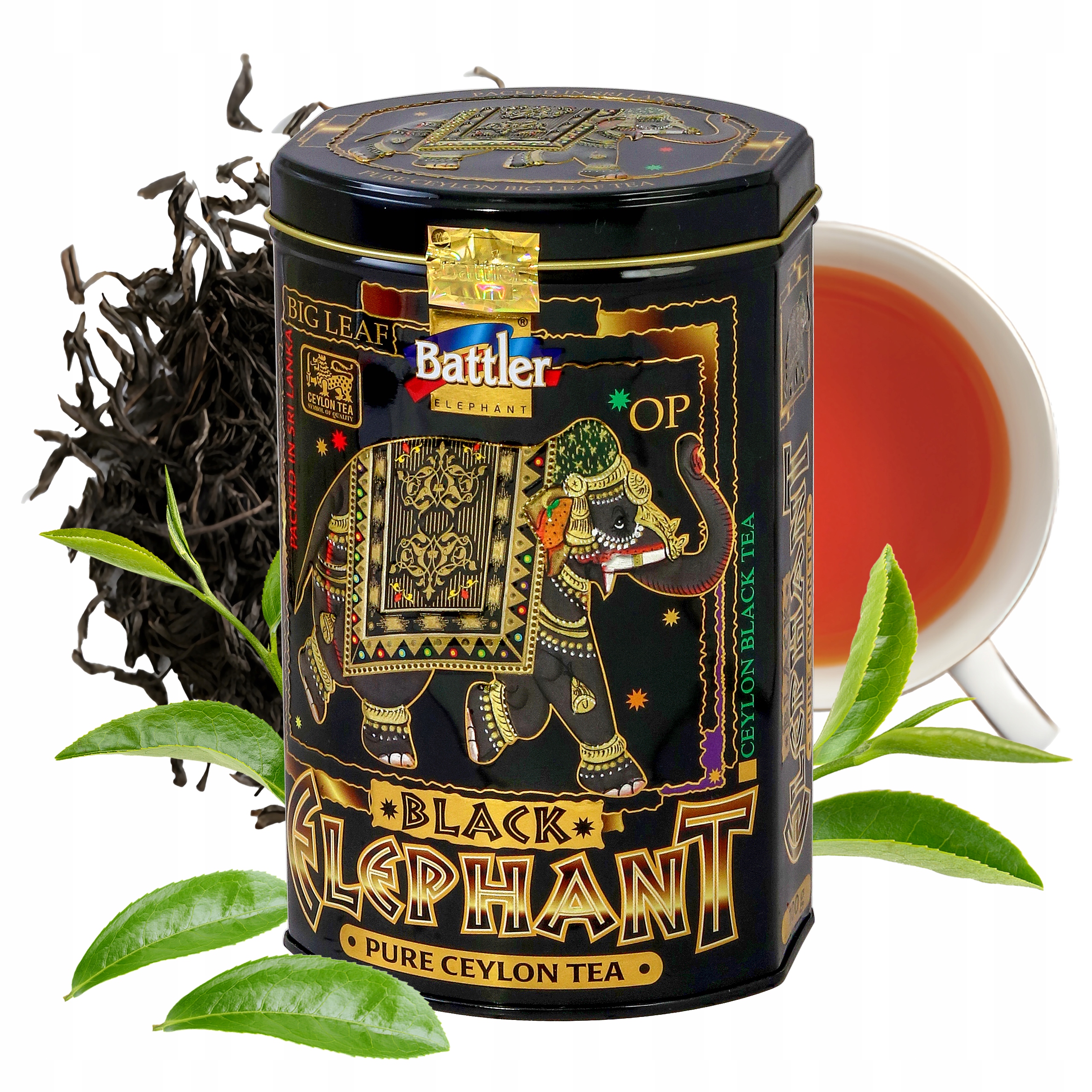 Herbata Battler Ceylon Elephant Black OP puszka 100g