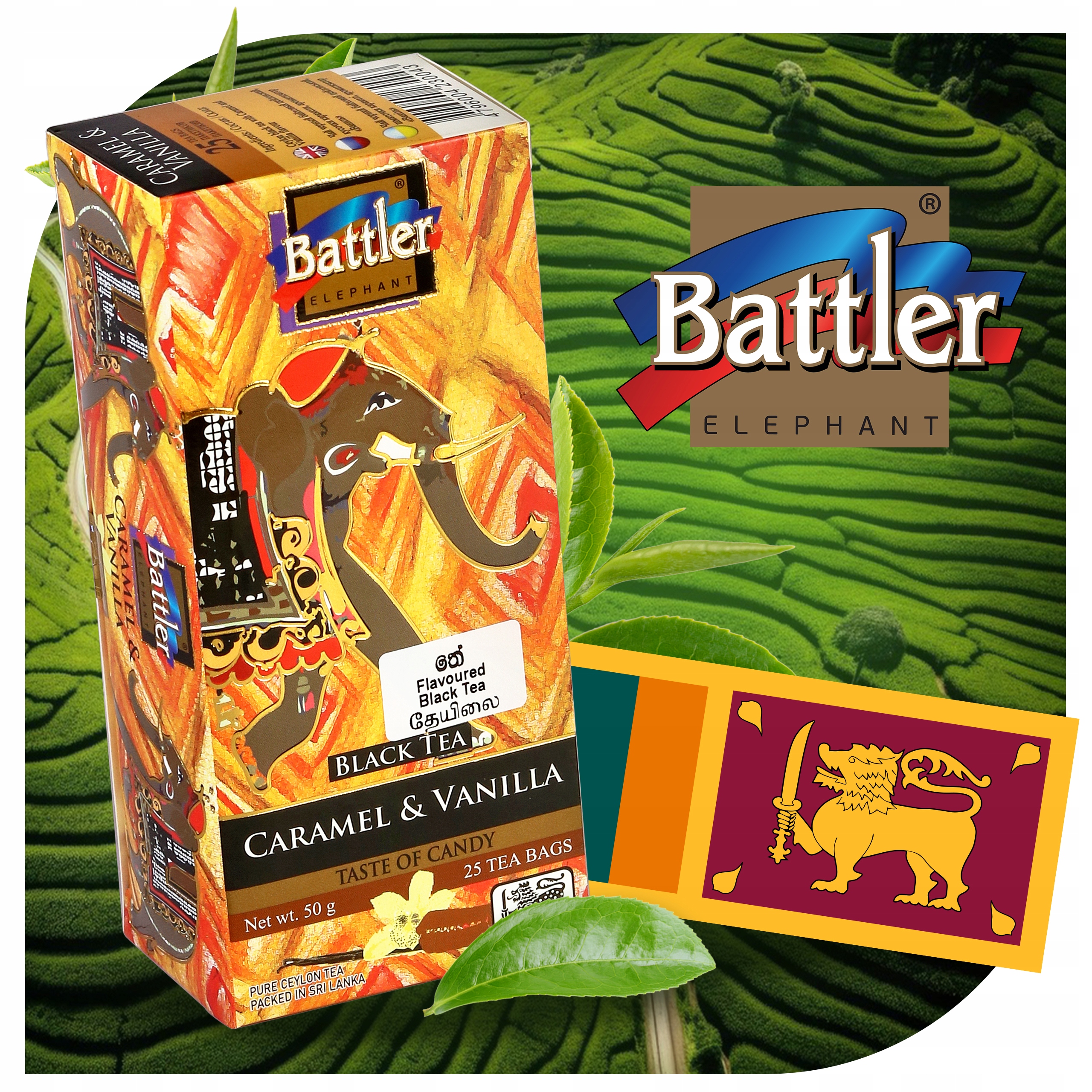 Herbata Battler Original Black 25 szt Caramel & Vanilla