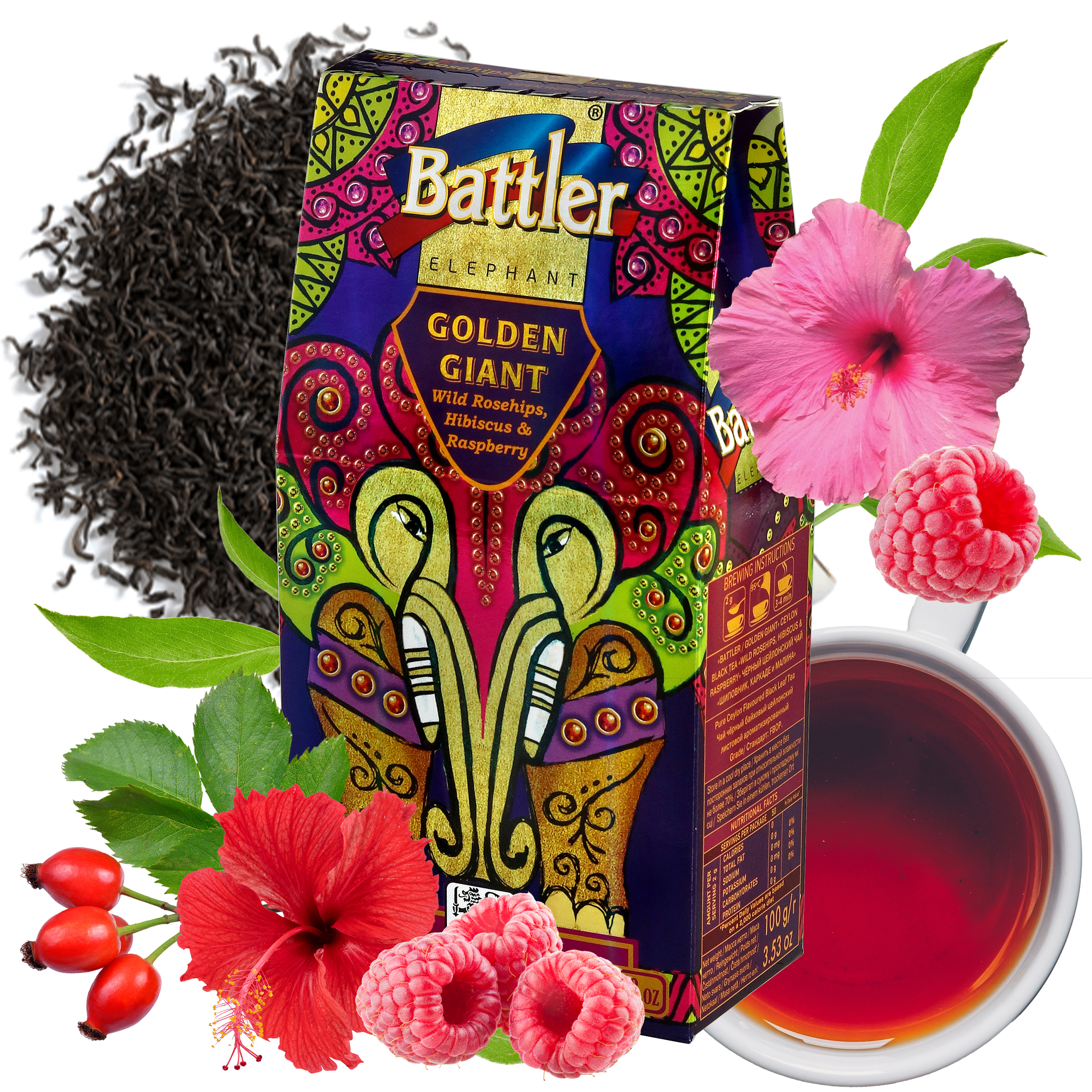 Herbata Battler Golden Giant Wild Rosehips & Hibiscus pouch