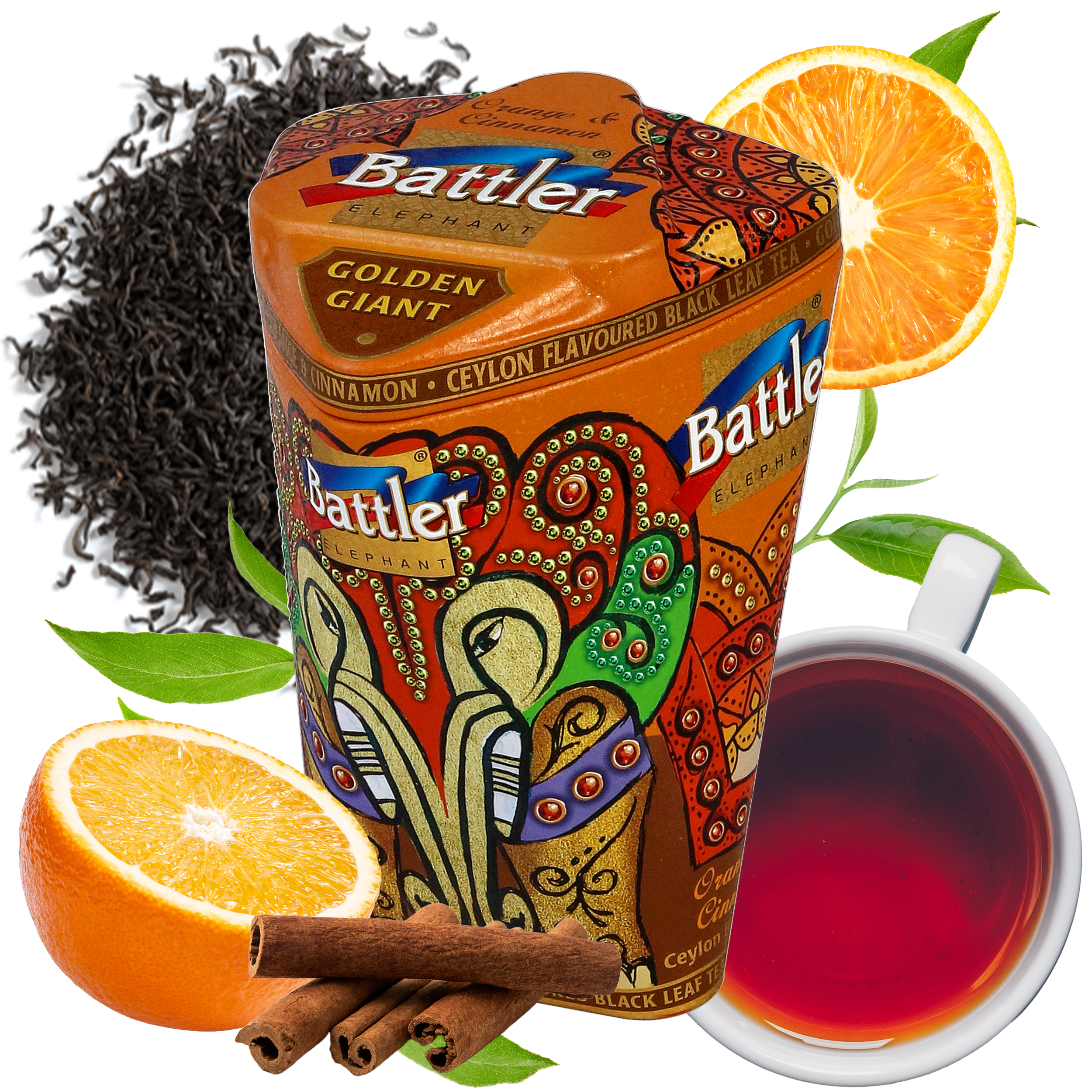 Herbata Battler Golden Giant Orange & Cinnamon puszka