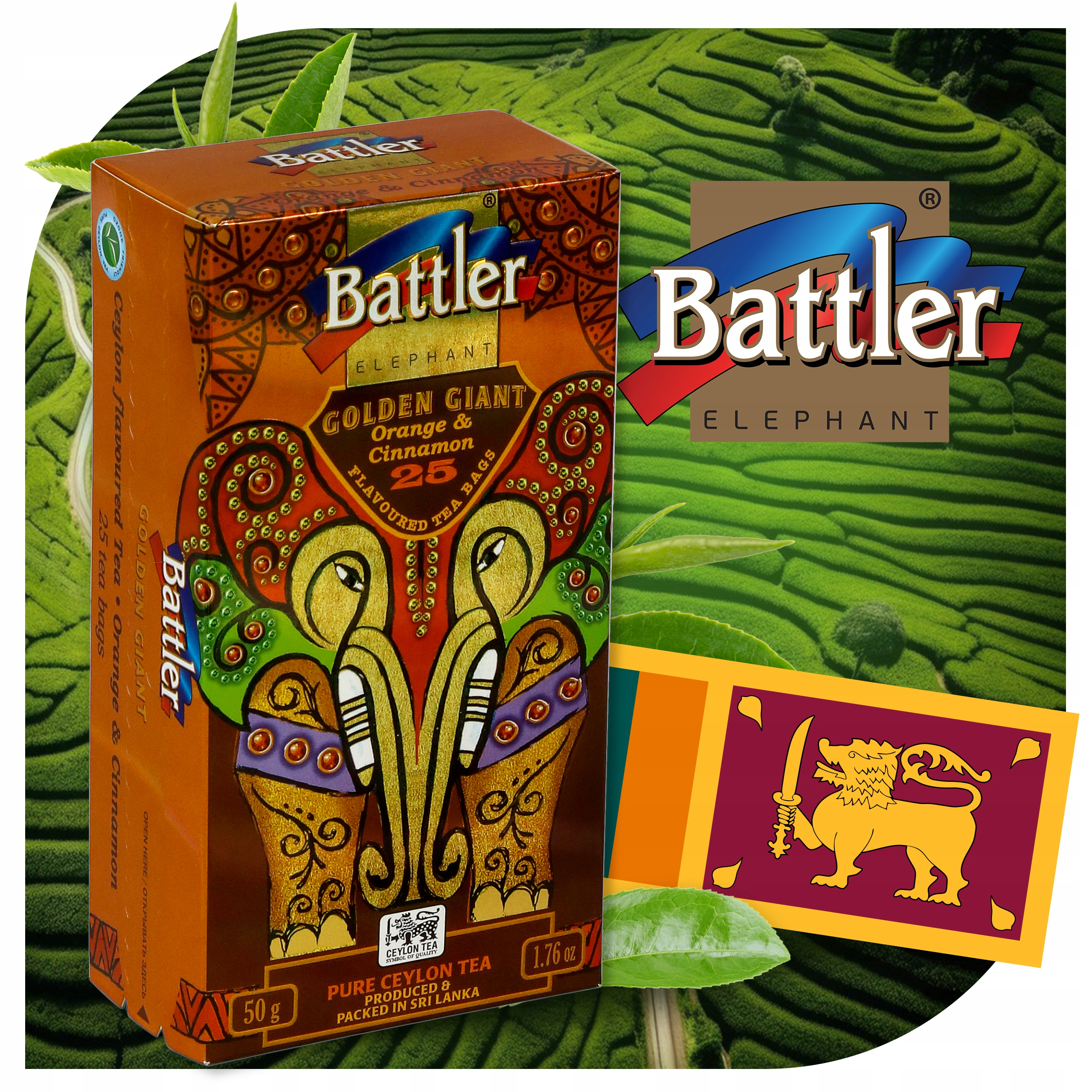 Herbata Battler Golden Giant Orange & Cinnamon 25 szt.