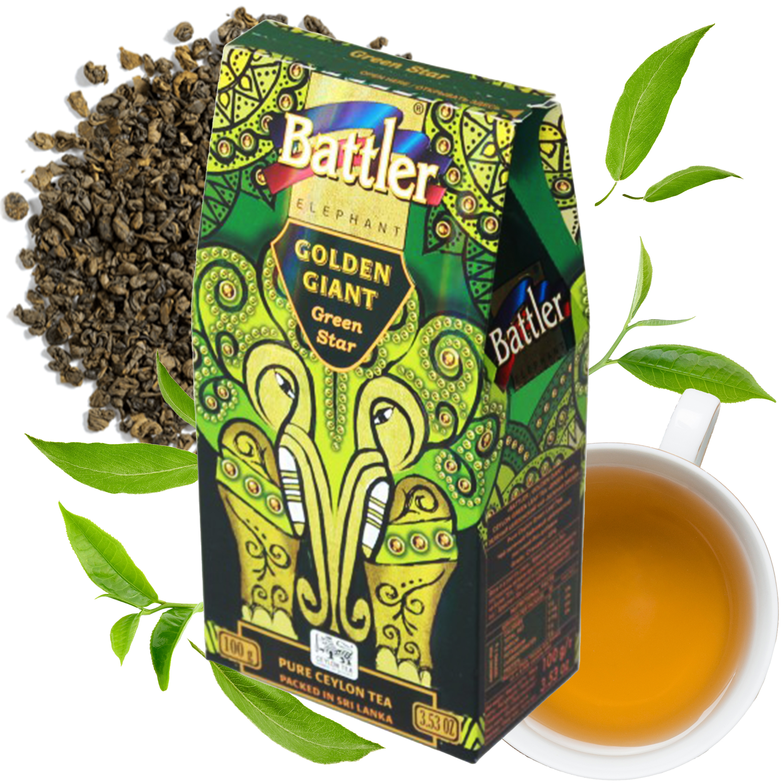 Herbata Battler Golden Giant Green Star pouch