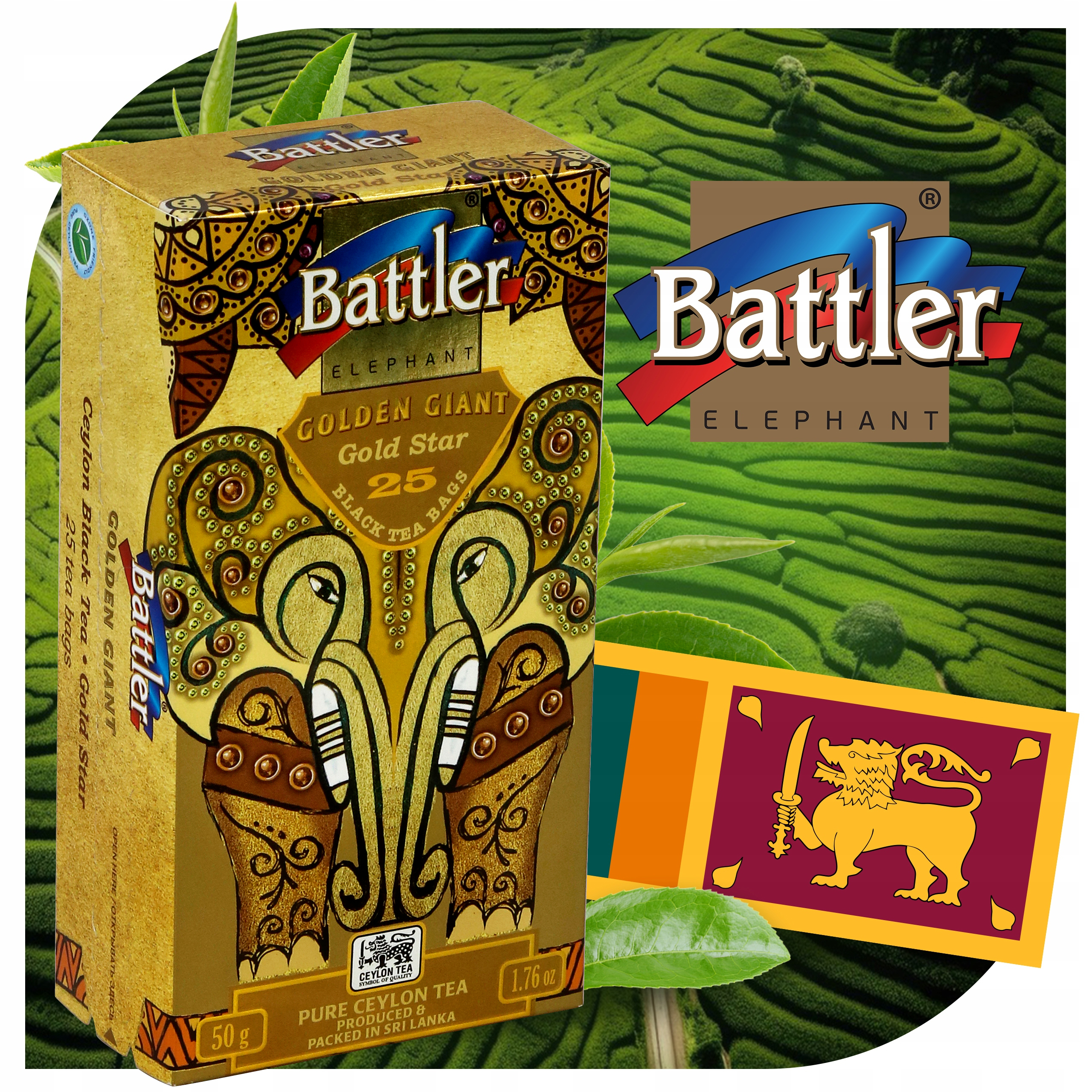 Herbata Battler Golden Giant Gold Star 25 szt