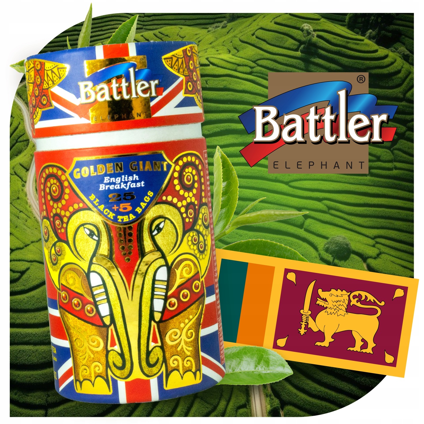 Herbata Battler Golden Giant English Breakfast 25+5 szt