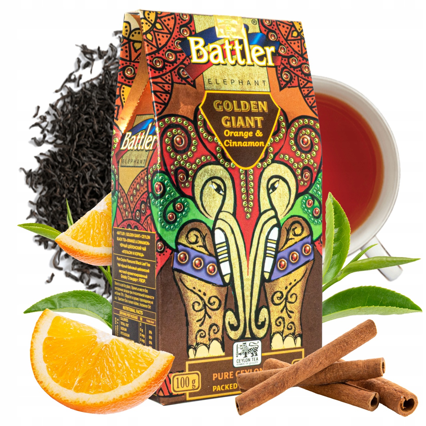 Herbata Battler Golden Giant Orange & Cinnamon pouch